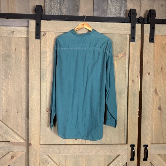 Vintage Levi’s white tab green long sleeve shirt Size XL 100% cotton - Picture 8 of 15